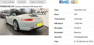 Helaas voor RAW Premium kan deze auto rustig €10.000,- goedkoper.